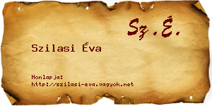Szilasi Éva névjegykártya